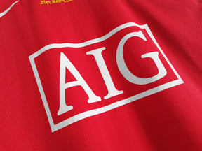 Camisa Manchester United 2007/08 - Versão Retrô Masculina - Vermelha