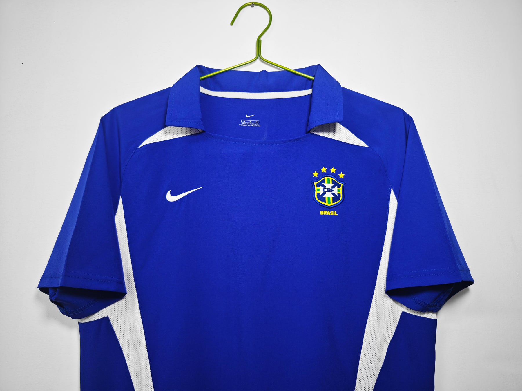 Camisa Seleção brasileira Nike 2002/03 Azul - Versão Retrô - Masculina