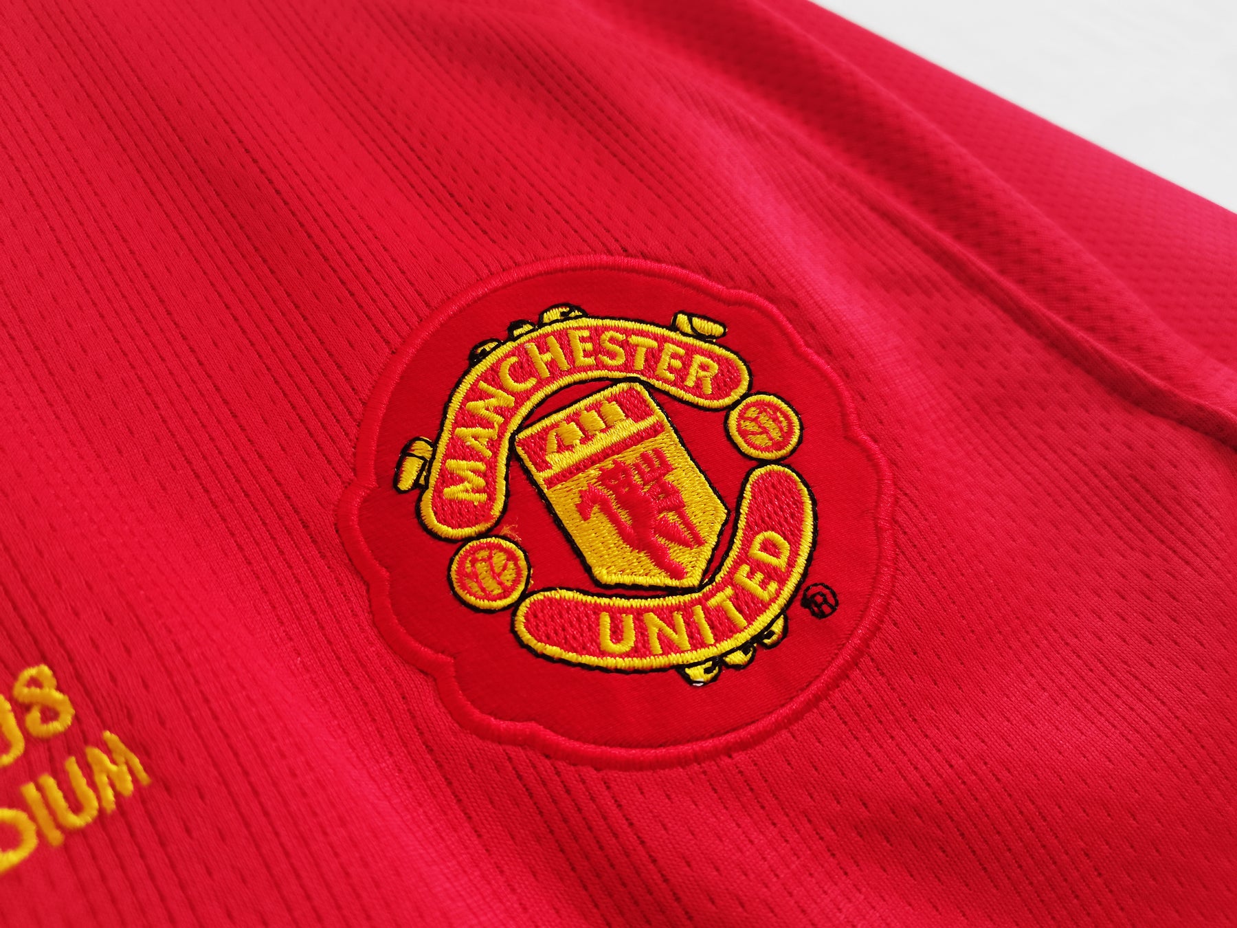 Camisa Manchester United  2007/08 Manga Longa - Versão Retrô Masculina - Vermelha
