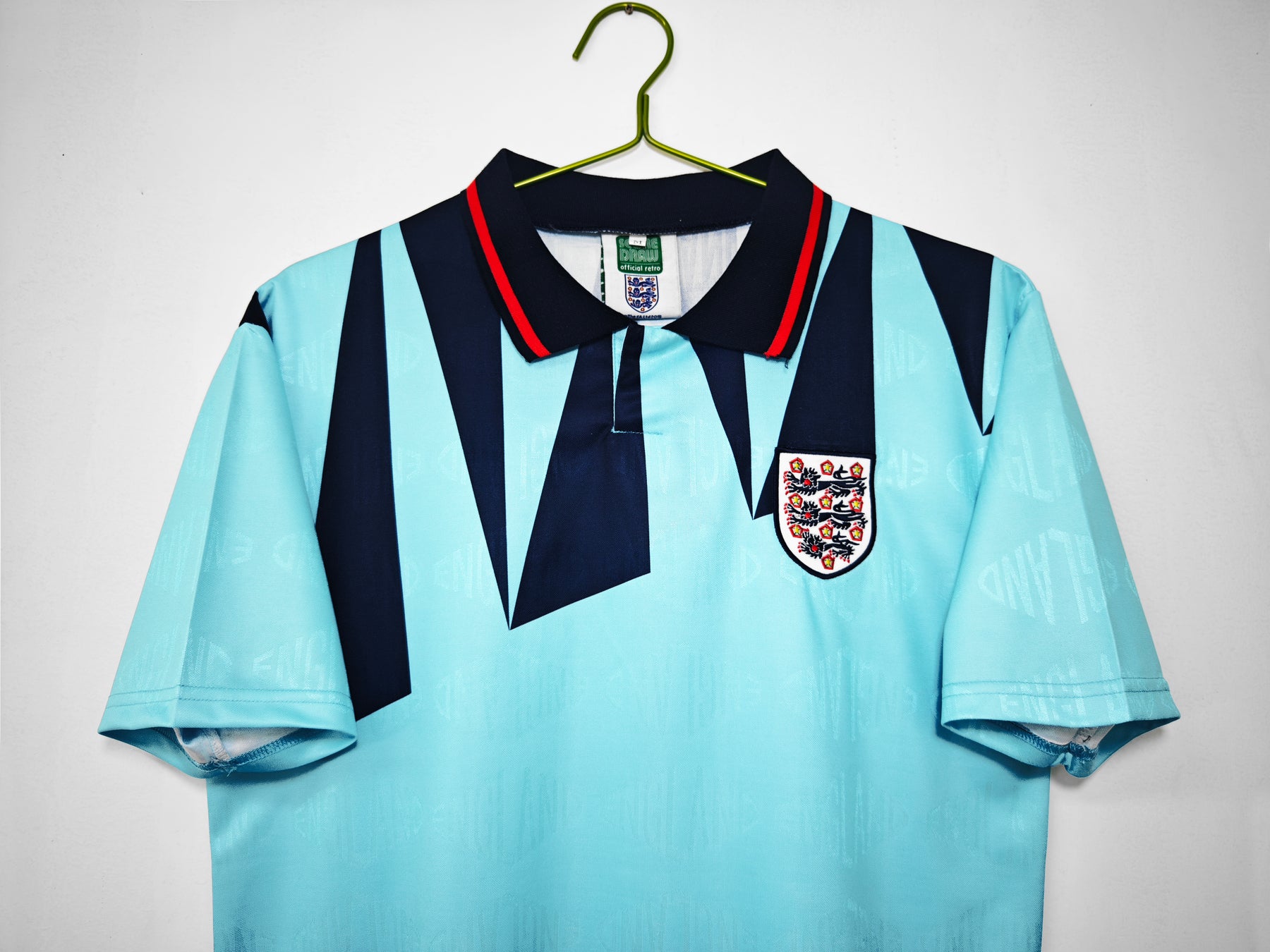 Camisa Seleção Inglaterra Away 1992/93 - Versão Retrô - Azul - Masculina