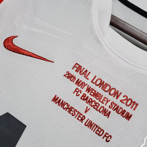 Camisa Manchester United Away Branca 2010/11 Masculina - Retrô
