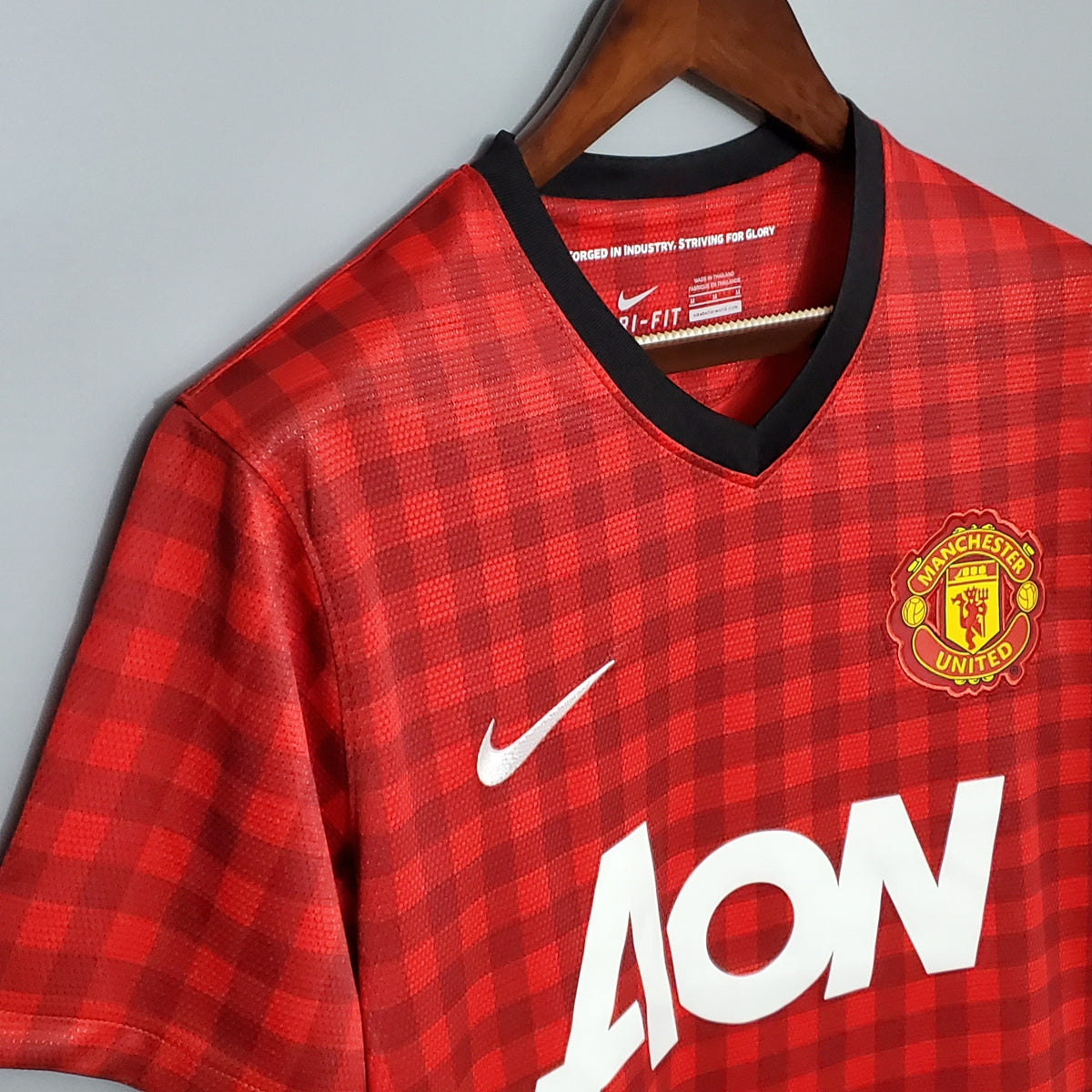 Camisa Manchester United Home Retrô 12/13 - Vermelho