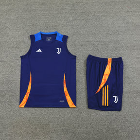 Kit de Treino Juventus 24/25 Azul e Laranja