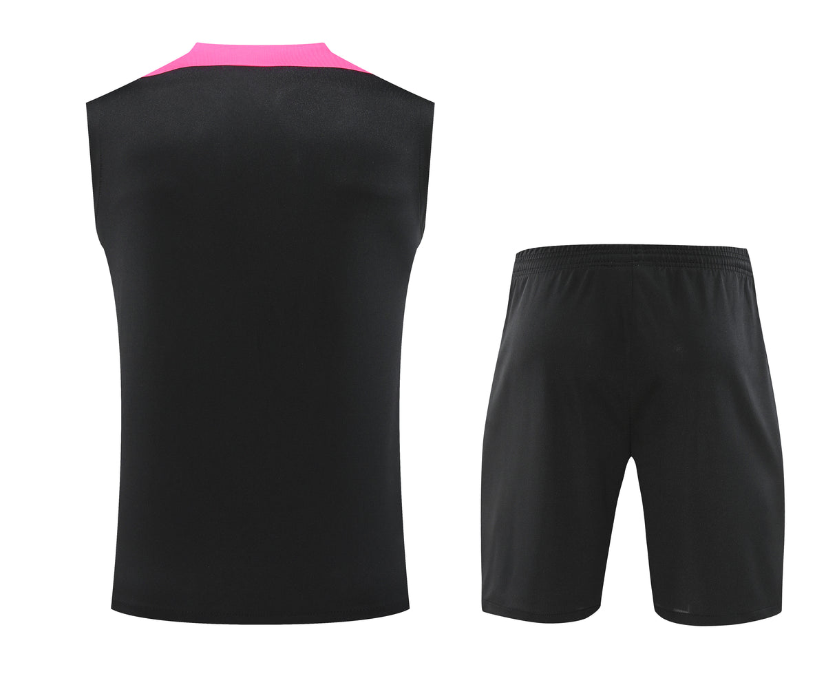 Kit de Treino Chelsea Nike 24/25 - Camisa e Bermuda- Preto e Rosa