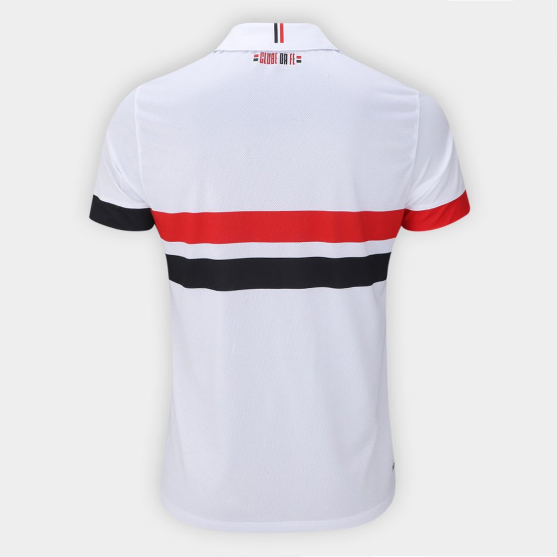 Camisa São Paulo I 24/25 s/n° Torcedor New Balance Masculina - Branco+Vermelho