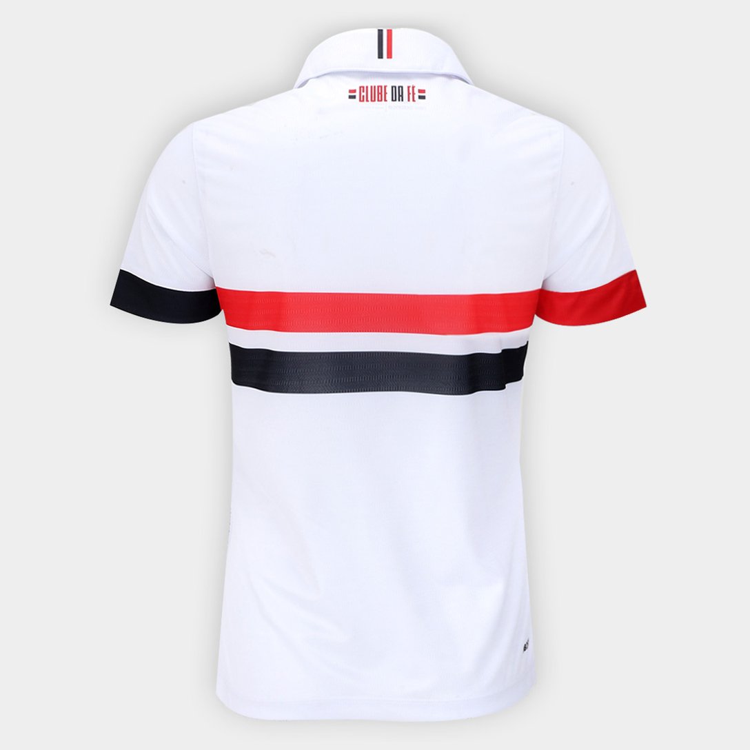 Camisa São Paulo I 24/25 s/n° Torcedor New Balance Feminina - Branco+Vermelho