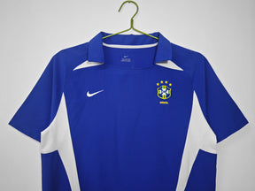 Camisa Seleção brasileira Nike 2002/03 Azul - Versão Retrô - Masculina