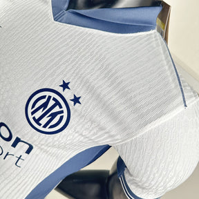 Camisa Inter de Milão II 24/25 - Jogador Nike masculina - Branca com detalhes em azul