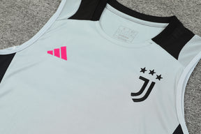 Kit de Treino Juventus 24/25 Cinza Azulado e Preto