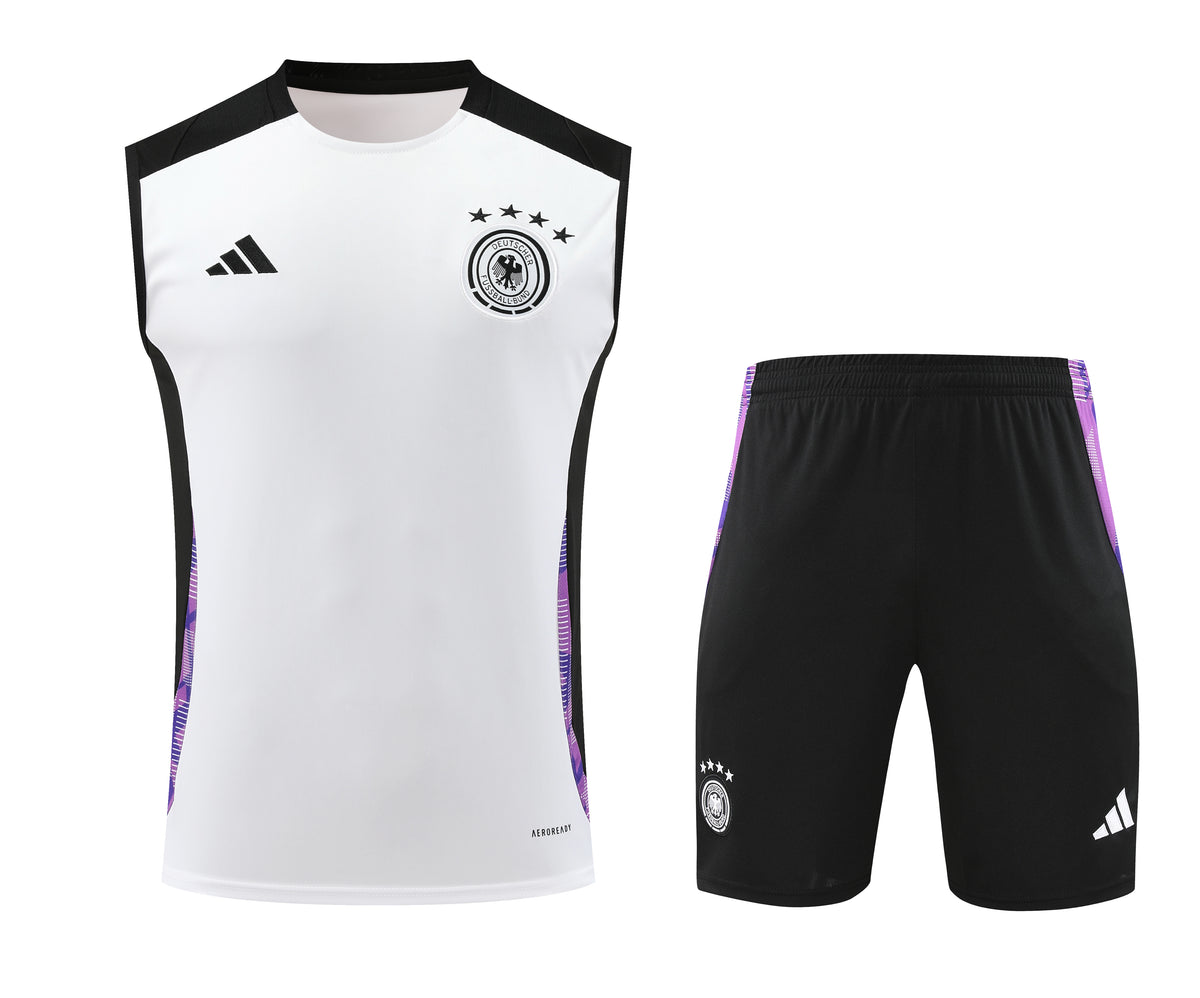 Kit treino Seleção Alemanha 2024/25 Adidas - Branco