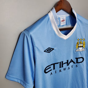 Camisa Manchester City I 11/12 - Masculino Retrô - Azul