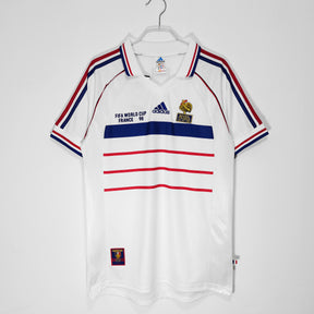 Camisa Seleção França 1998/99 Adidas - Versão Retrô - Branca - Masculina