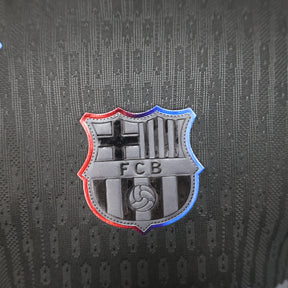 Camisa Barcelona x Travis Scott away 24/25 Versão jogador - Preta