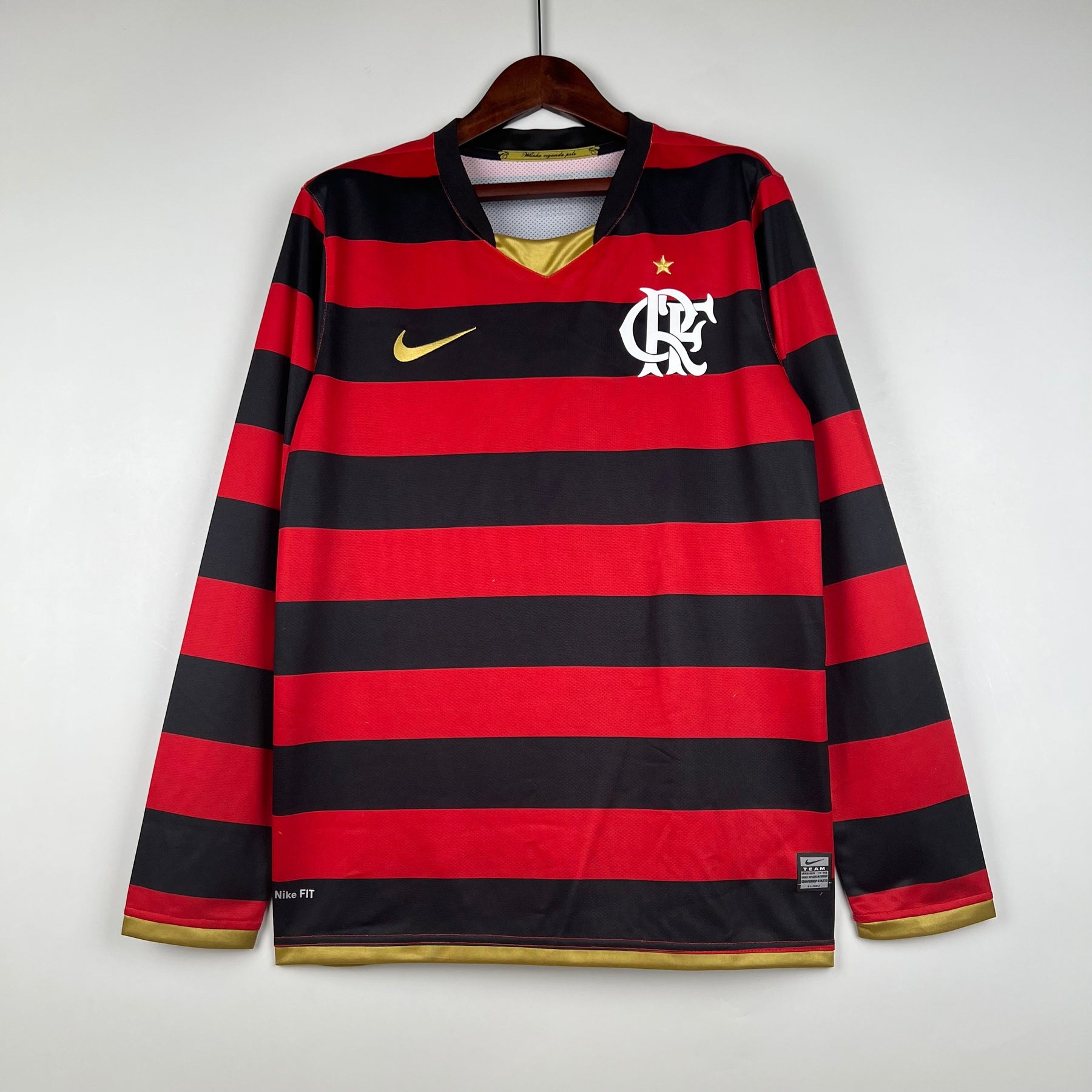 CAMISA FLAMENGO I RETRÔ 08/09 (MANGA LONGA) MASCULINA