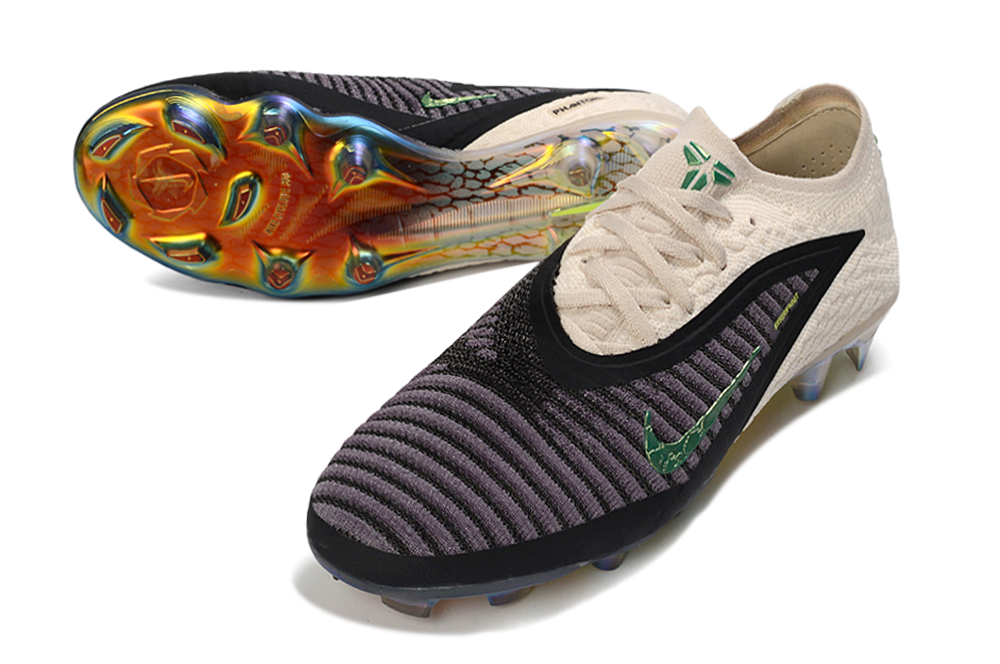 Chuteira Campo NIKE Phantom 6 Elite Low FG Black Mamba Branco - Preto