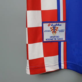 Camisa Retrô Seleção Croácia Copa 98 Away - Masculina - Modelo Torcedor - Azul