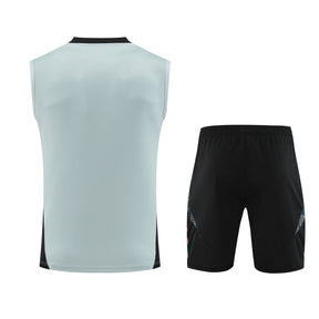 Kit de Treino Juventus 24/25 Cinza Azulado e Preto