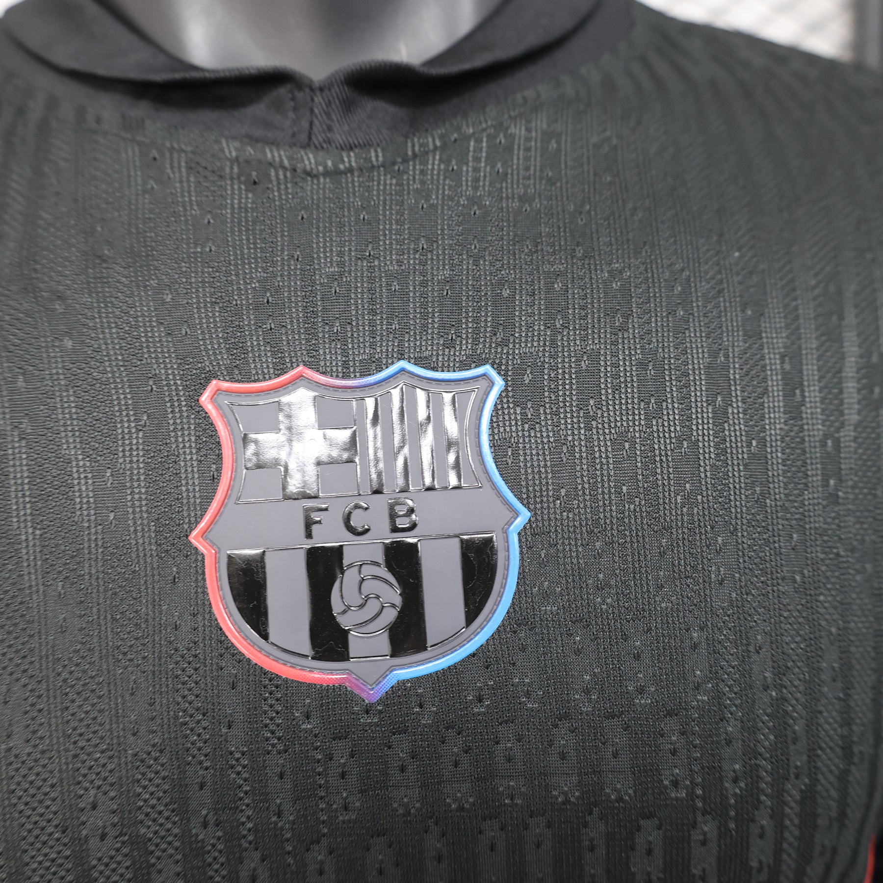 Camisa Barcelona ll Edição especial Travis Scott 24/25 Manga Longa - Masculina - Preta