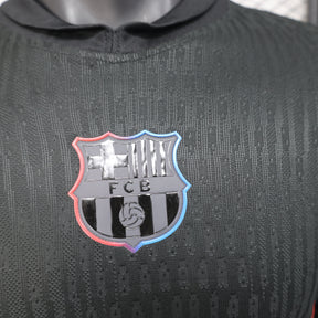 Camisa Barcelona ll Edição especial Travis Scott 24/25 Manga Longa - Masculina - Preta