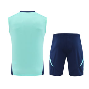 Kit de Treino Arsenal Adidas 24/25 Camisa e Bermuda Verde e Preto