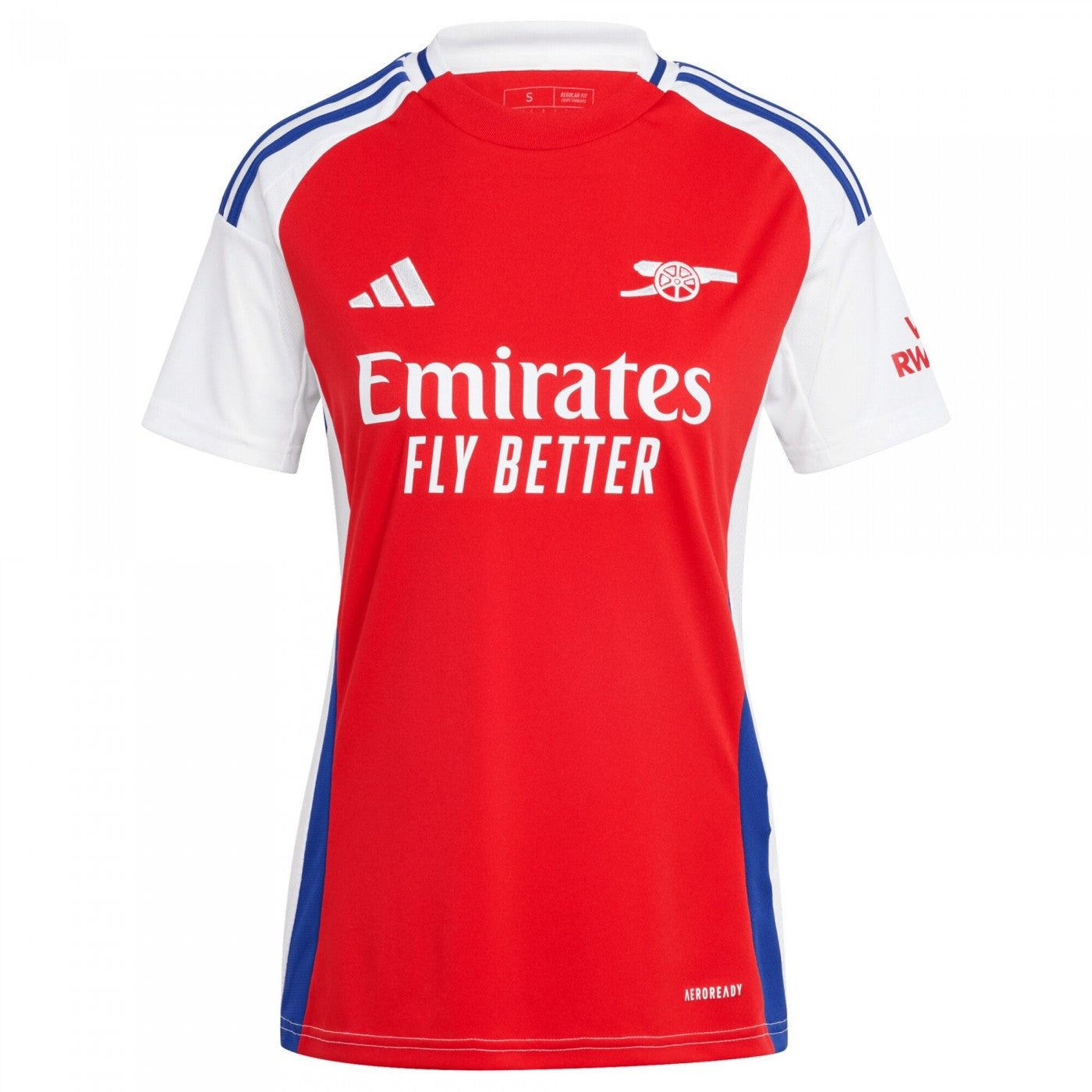 Camisa Arsenal Home 24/25 s/n° Torcedor Adidas Feminina - Vermelho+Branco