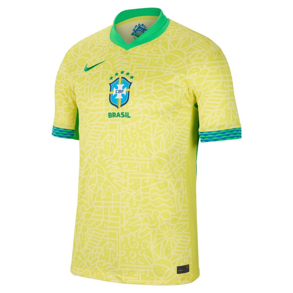 Camisa Seleção Brasil I 2024 Nike Copa América Masculina- Amarela