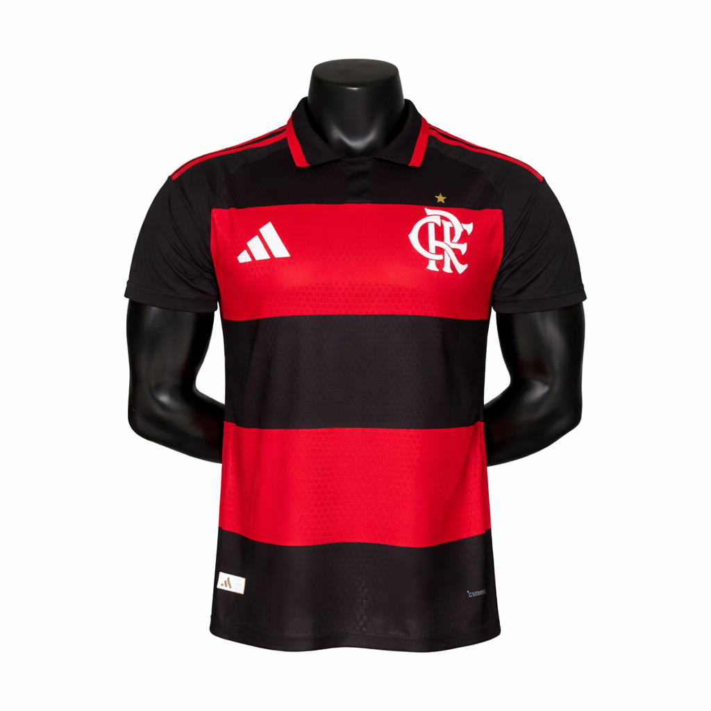 Camisa Flamengo I 26/27 s/n Jogador Adidas Masculina - Vermelho+Preto