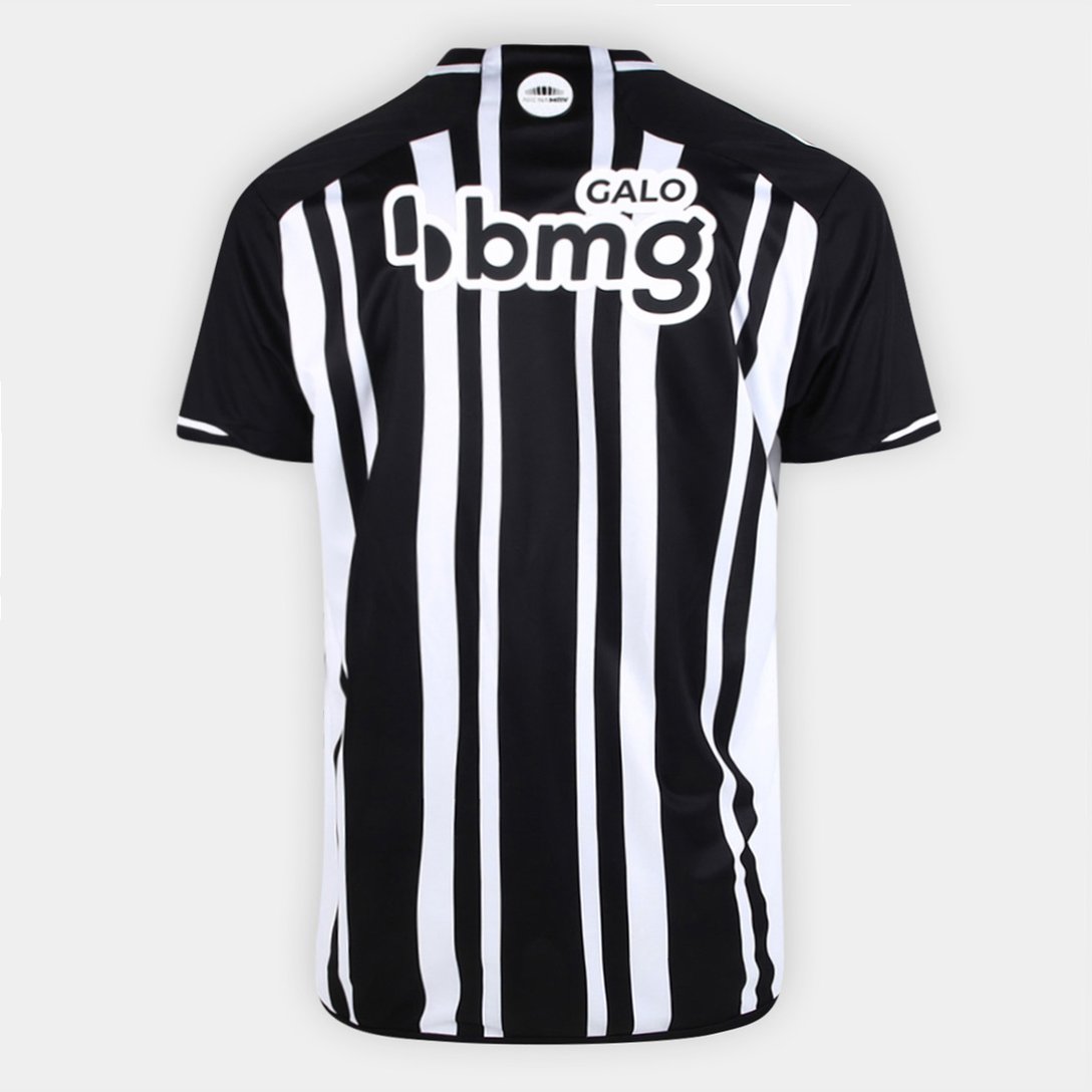 Camisa Atlético Mineiro I 23/24 s/n° Torcedor Adidas Masculina - Preto+Branco