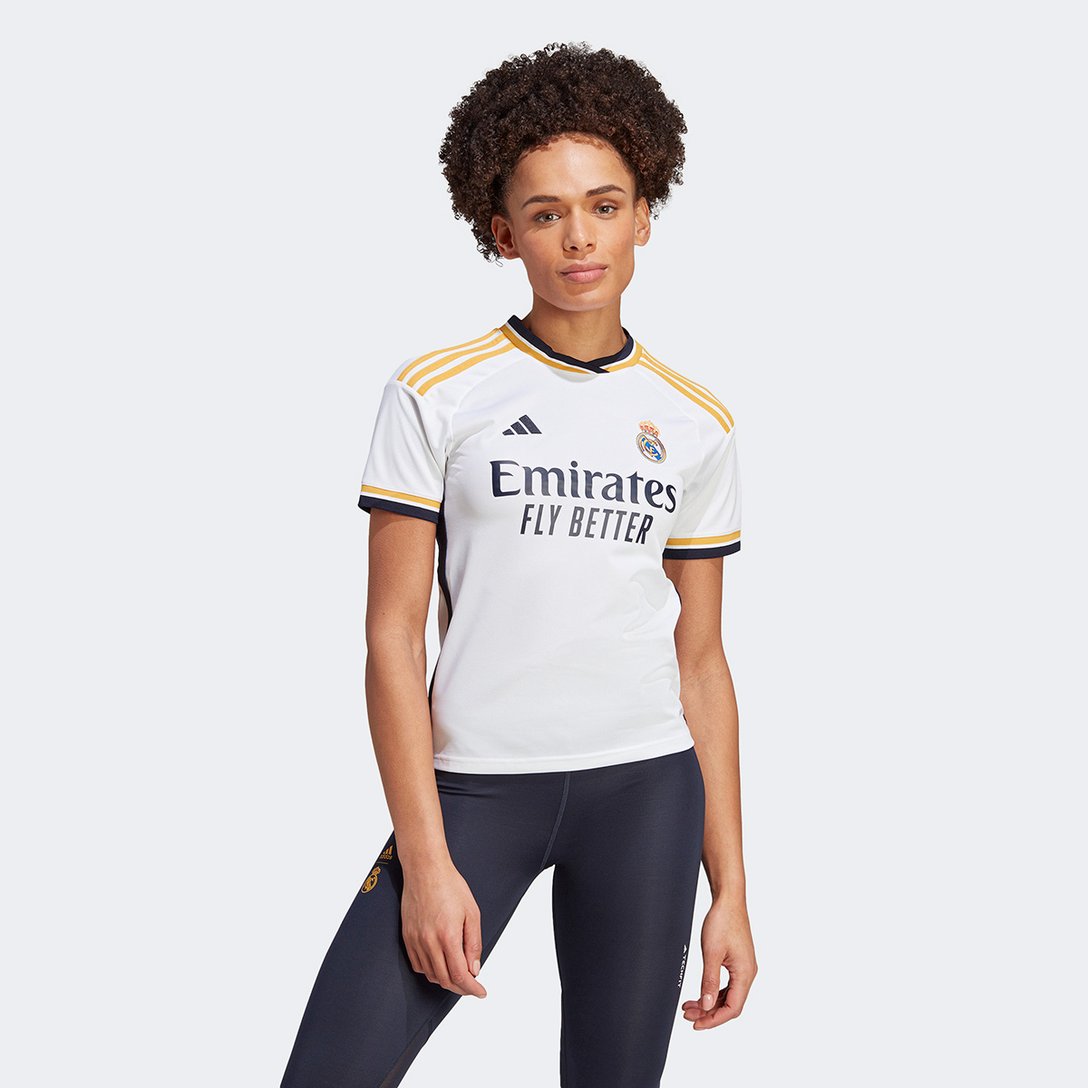 Camisa Real Madrid Home 23/24 s/n° Torcedor Adidas Feminina - Branco