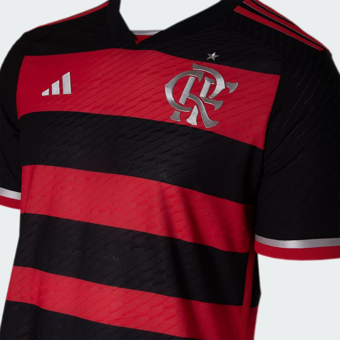 Camisa Flamengo I 24/25 s/n° Jogador Adidas Masculina - Vermelho+Preto