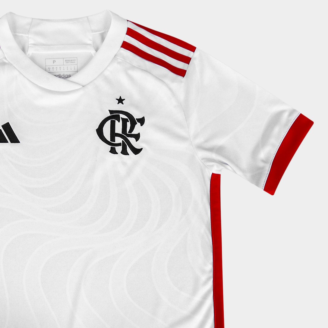 Camisa Flamengo II 24/25 s/n° Torcedor Adidas Feminina - Branco