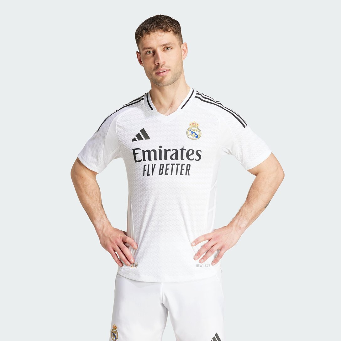 Camisa Real Madrid Home Adidas 24/25 s/n° Jogador Masculina - Branco