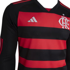 Camisa Flamengo I Manga Longa 24/25 Adidas - Vermelho