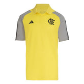 Camisa Polo Atleta Flamengo 24/25 Adidas Masculina - Amarelo