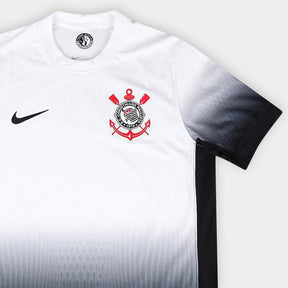 Camisa Corinthians I 24/25 s/n° Jogador Nike Masculina - Branco+Preto