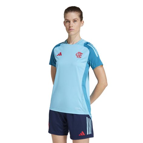 Camisa Flamengo  Treino Atleta Adidas 2025 - Feminina