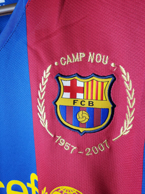 Camisa Retrô Barcelona Home 07/08 - Azul e Grená | Edição Clássica e Memorável