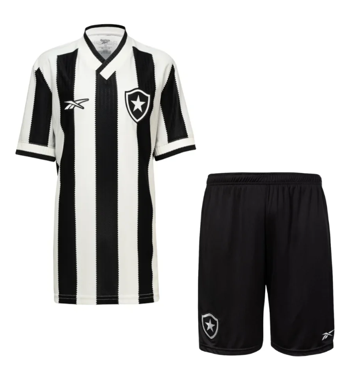 Kit Infantil Reebok Botafogo I 2024 - Honrar o Passado