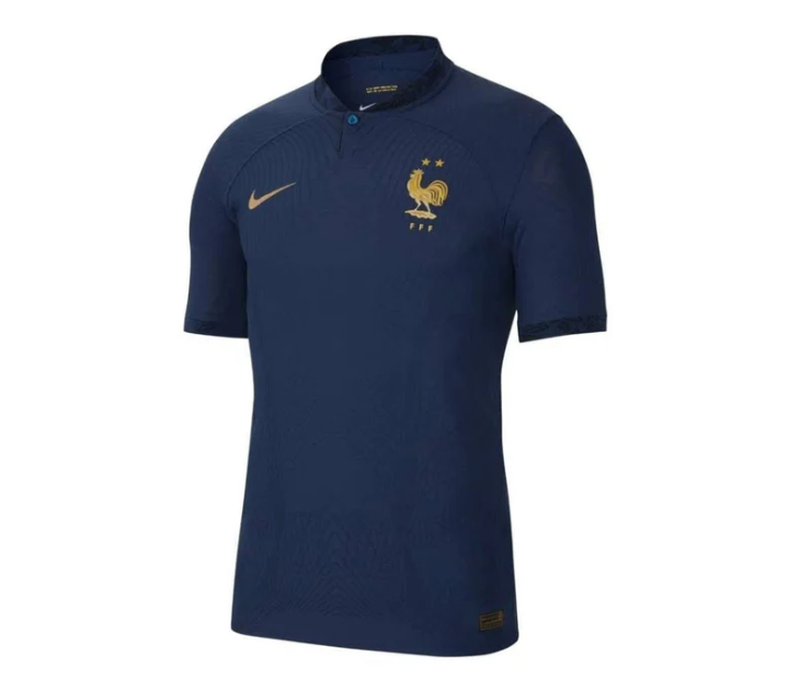 Camisa Nike França I 2022/23 Torcedor Pro Masculina - Azul