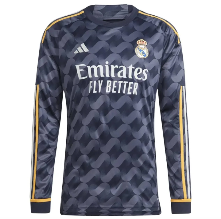 Camisa Real Madrid Manga Longa Away 2023/24 - Marinho