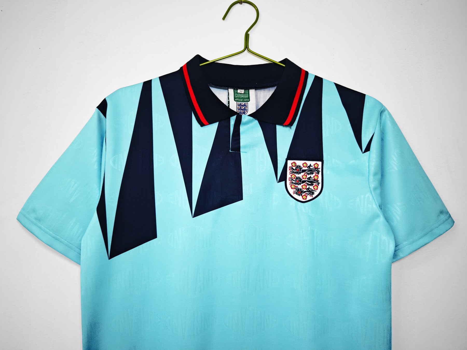 Camisa Seleção Inglaterra Away 1992/93 - Versão Retrô - Azul - Masculina