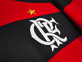 Camisa Flamengo  2009/10 Home - Versão Retrô Masculina - Vermelho e Preto