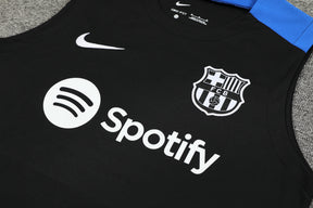 Kit de Treino Barcelona Nike 24/25 Camisa e Bermuda Preto