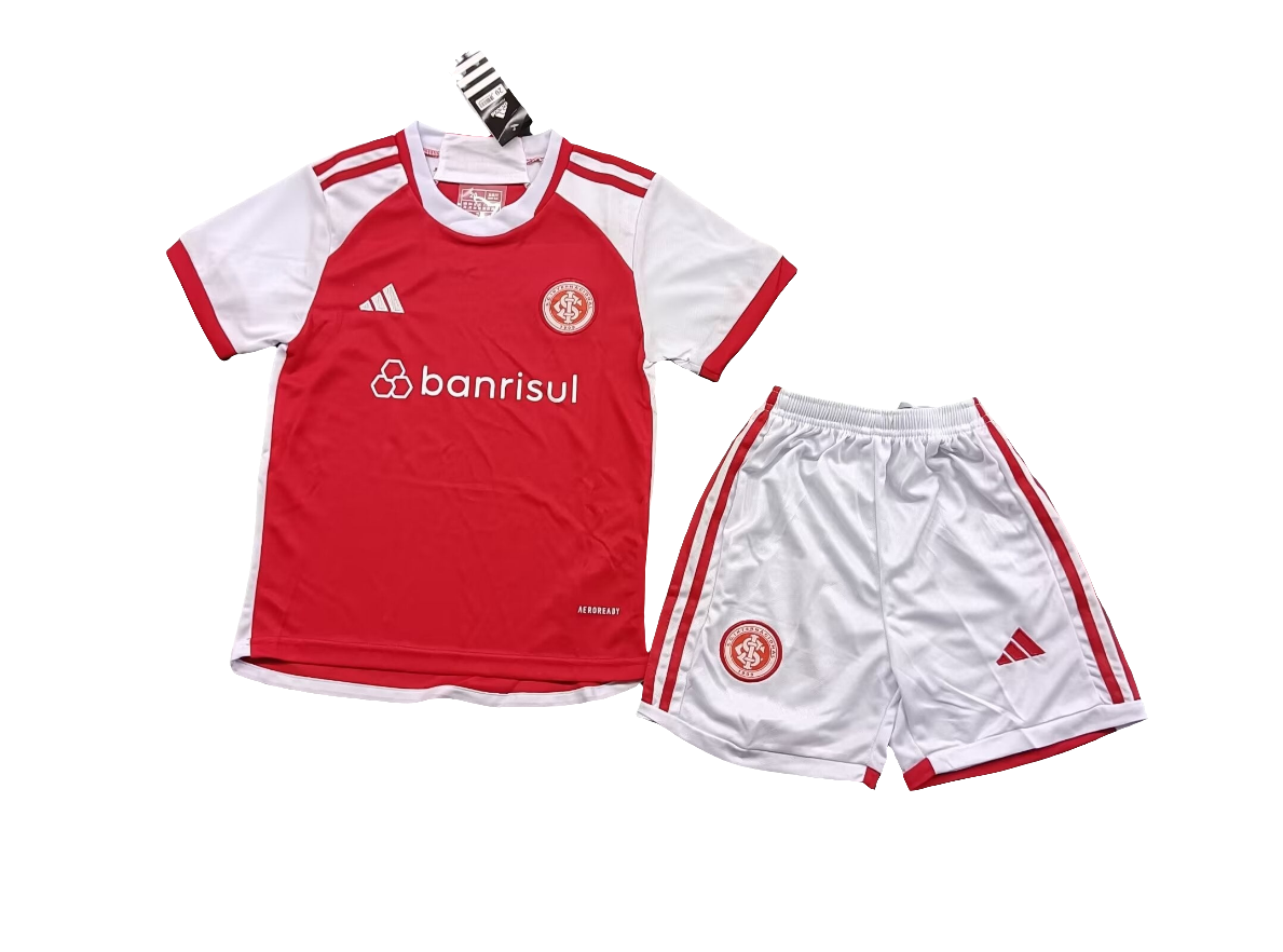 Kit Internacional Infantil I 24/25 s/n° Torcedor Adidas - Vermelho+Branco