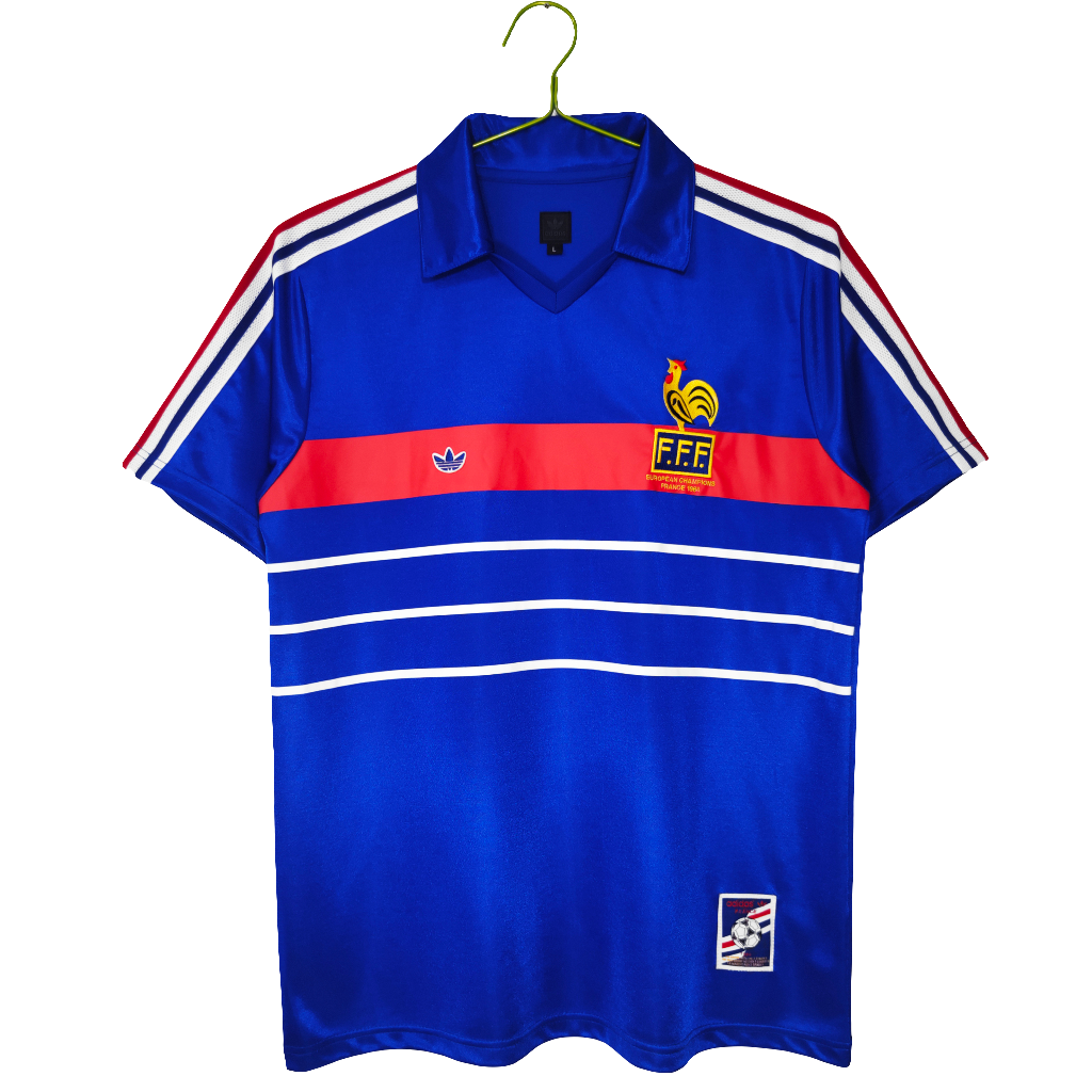 Camisa Seleção da França 1998/99 Adidas - Versão Retrô - Azul - Masculina