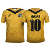 Camisa do Peixe Third 2024/25 Torcedor - Personalizada [Neymar 10] Masculina - Amarela