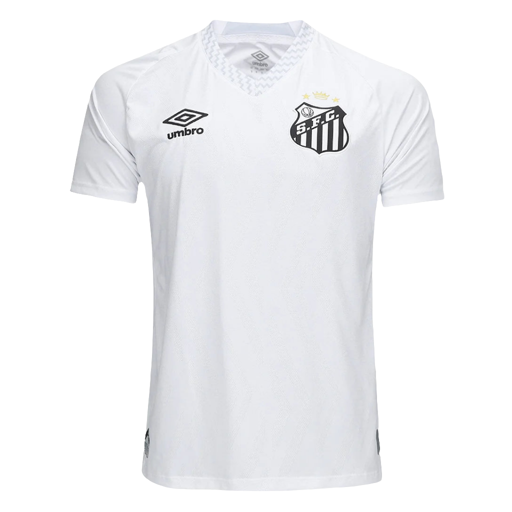 Camisa Santos I 25/26 Neymar N° 10 Torcedor Umbro Masculina - Branco+Cinza