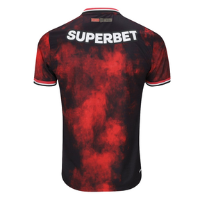 Camisa São Paulo 24/25 s/n° Torcedor Comemorativa New Balance Masculina - Preto+Vermelho