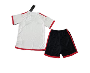 Kit Flamengo Infantil II 24/25 s/n° Torcedor Adidas - Branco+Preto