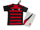 Kit Flamengo Infantil I 25/26 s/n Torcedor Adidas - Preto+Branco